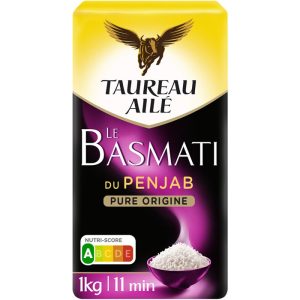 Palette Riz Basmati du Penjab – TAUREAU AILE – 1kg